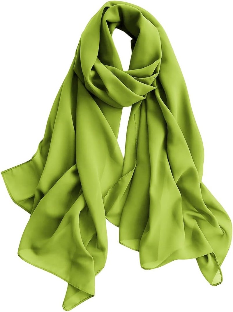 Harewom Chiffon Hijab for Women Sheer Shawl and Wraps for Wedding Bridal Scarves Summer Lightweight Sun-proof Scarf - Image 1